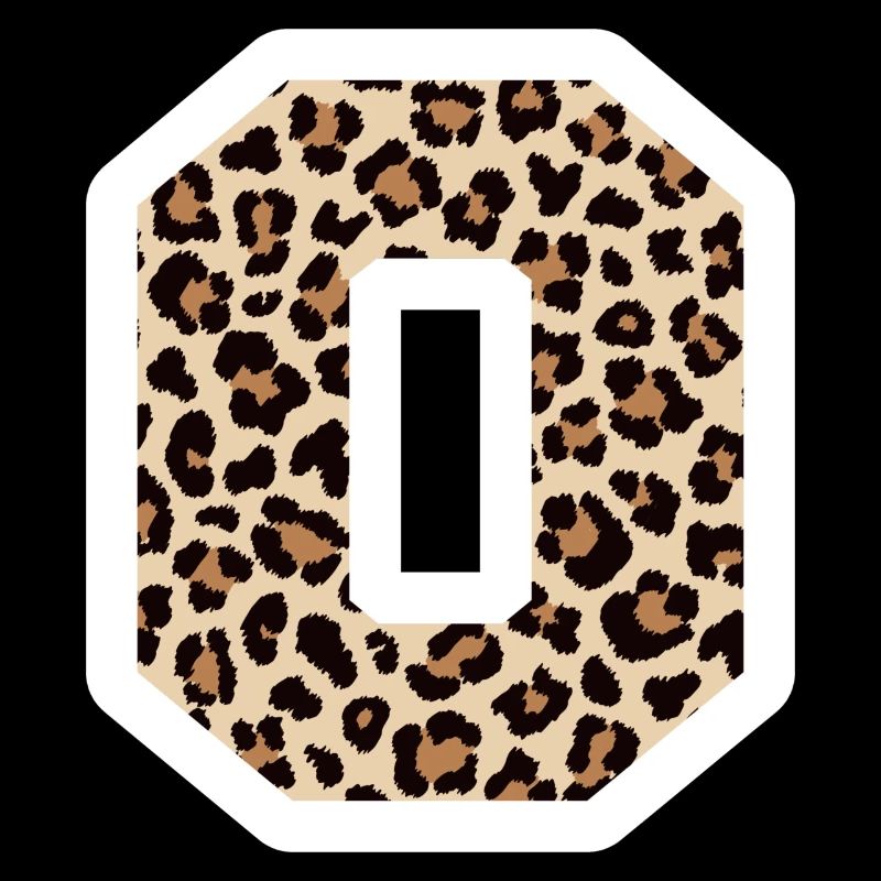 Letter O Leopard Pattern - Birthday Gift Idea