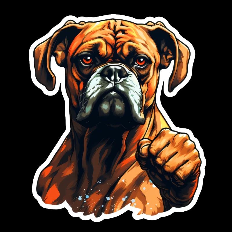 Boxer lustig