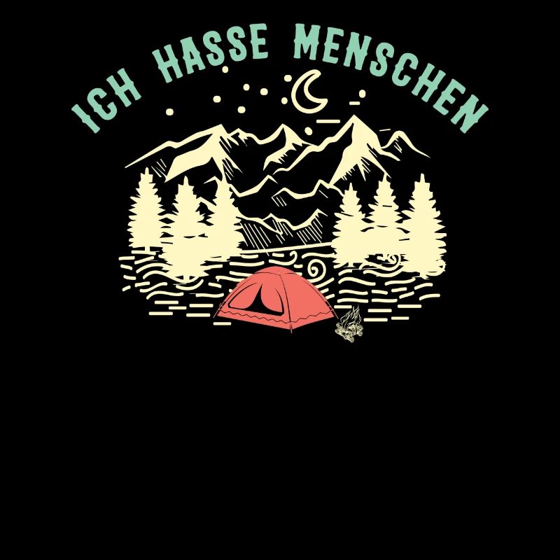 I hate people camping hiking