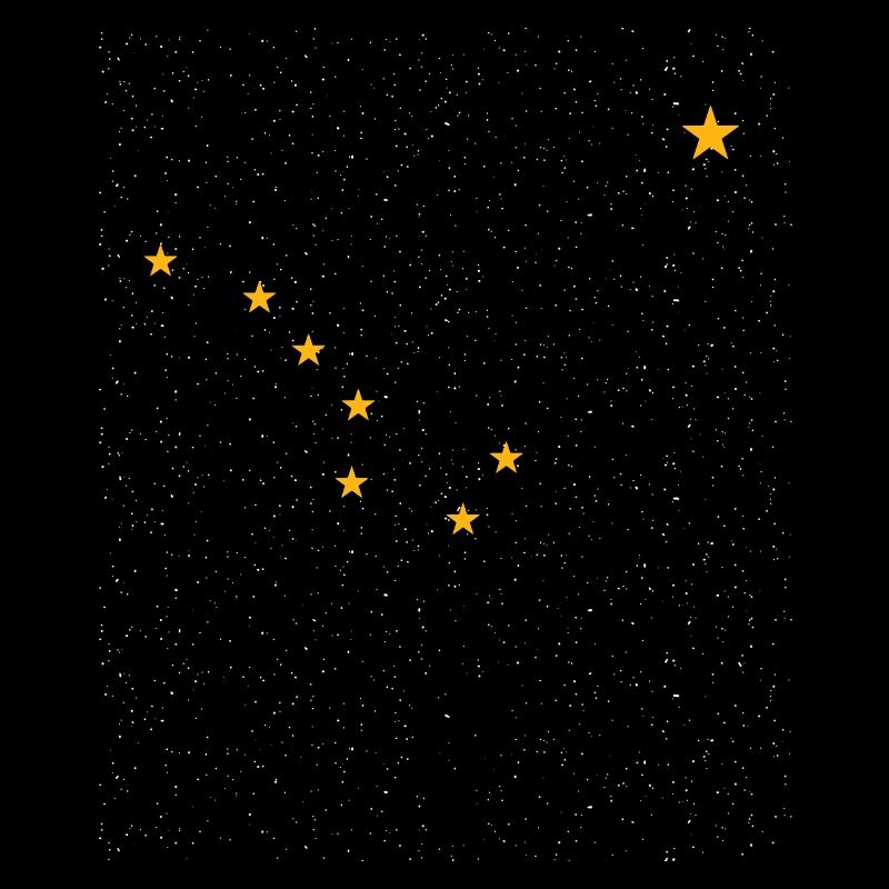 Drapeau de l'Alaska Grande Ourse Polaris