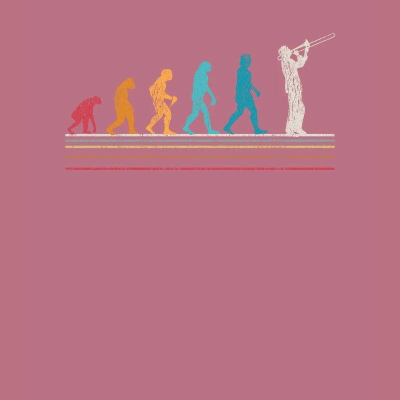 Trombone Evolution Trombone Player Retro