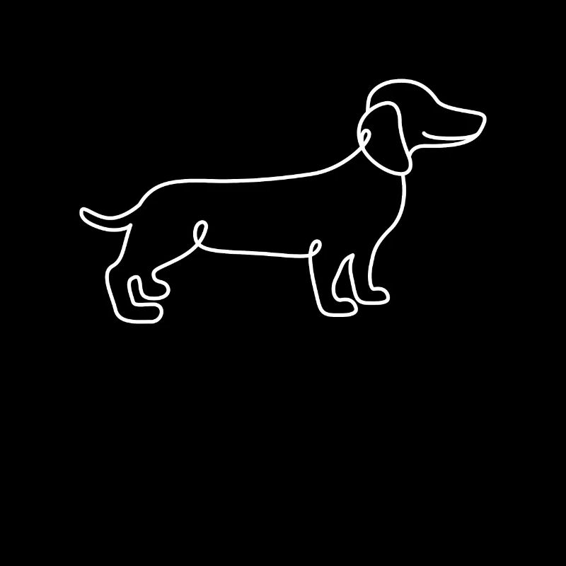Single Line Design - Dachshund