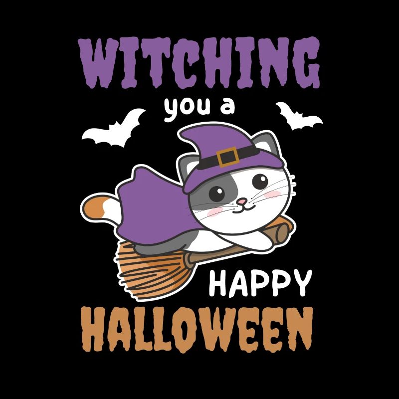 Sorcière Chat Sorcière Sorcières Vous Sorcelant un Joyeux Halloween