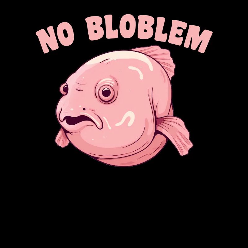 Blobfish No Bloblem funny blobfish
