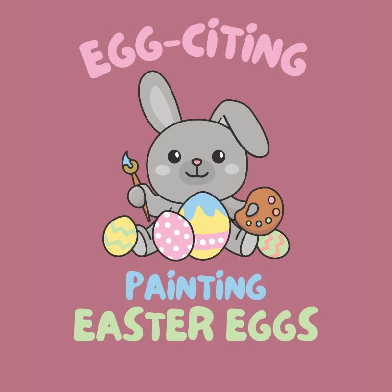cute bunnies for Easter with Easter eggs bunny
