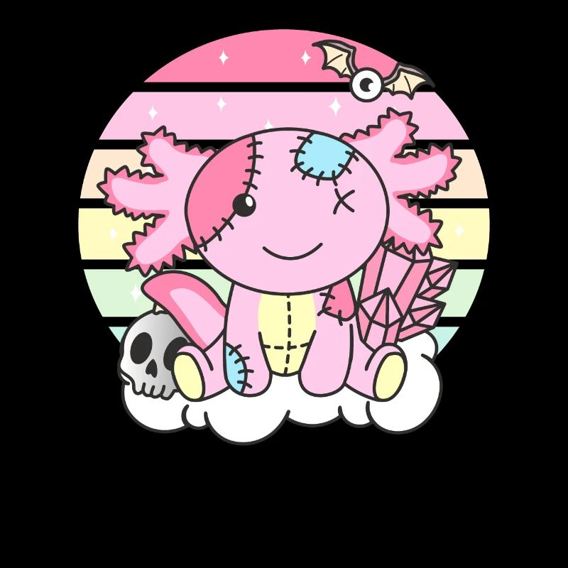 Kawaii Gothic Axolotl Pastel Gothic Goth
