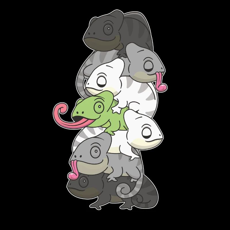 Agender Flag Pride LGBTQ Mignon Caméléon Stack