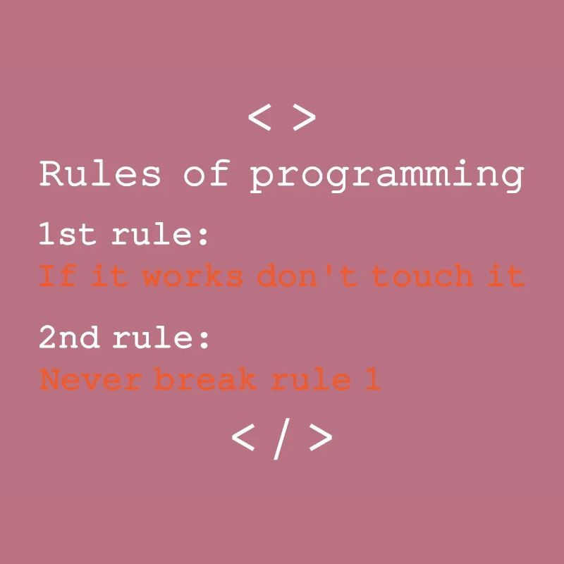 Règles de programmation