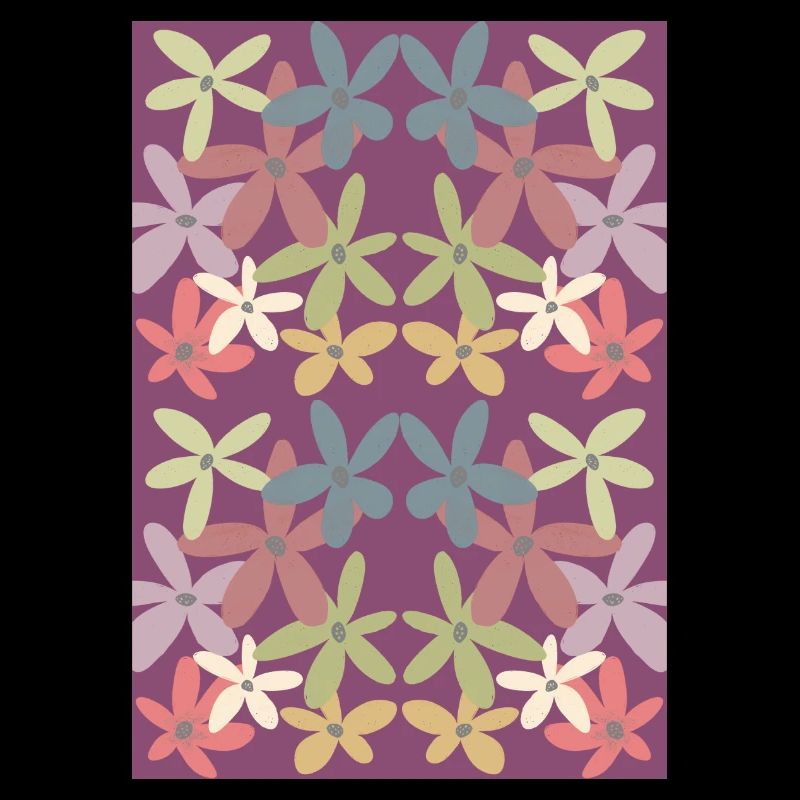 Motif de fleurs harmonieuses