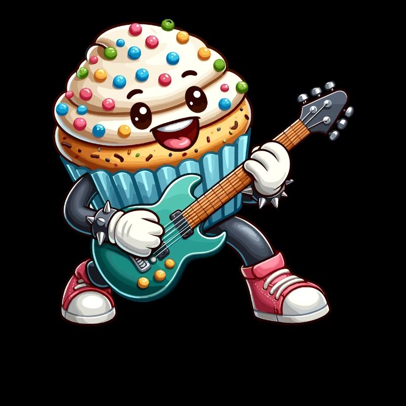 Cute Cupcake Rocker Drawing