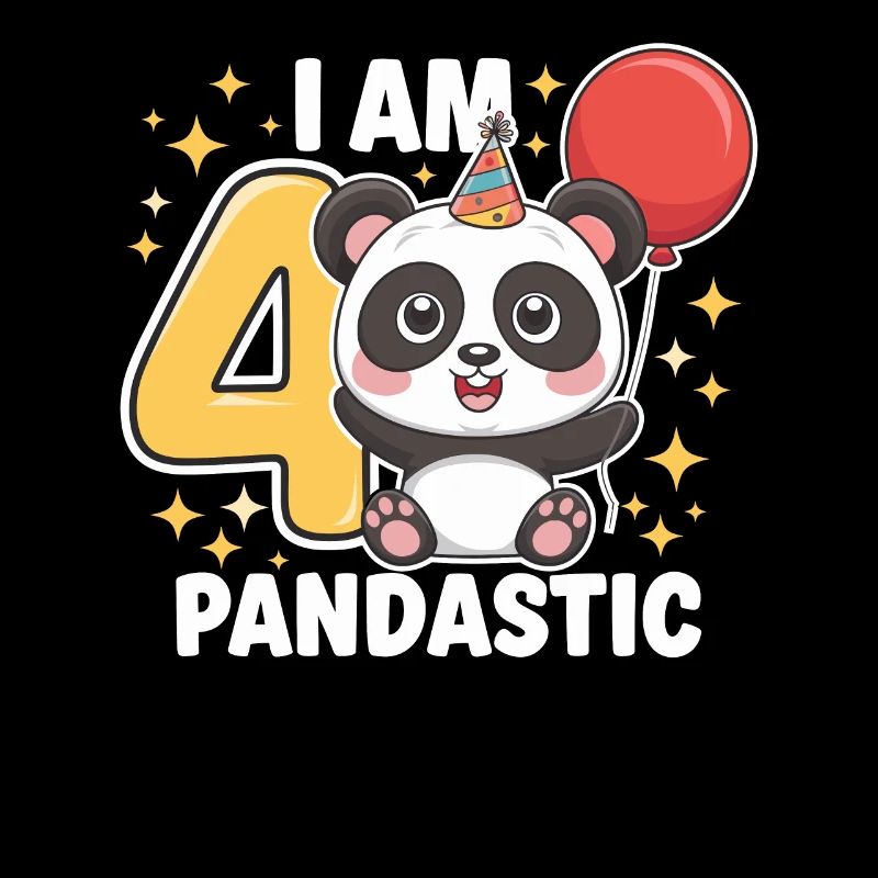 I'm 4 Pandastic 4th Birthday Panda