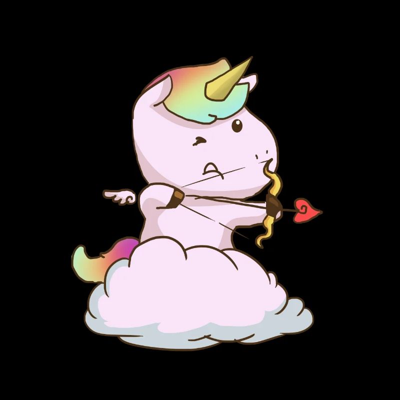 Amor Einhorn Cupid Einhörner Romantisch Niedlich