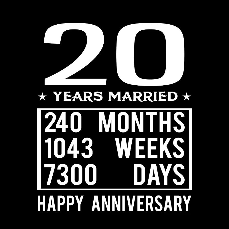 20 ans de mariage - Joyeux anniversaire de mariage