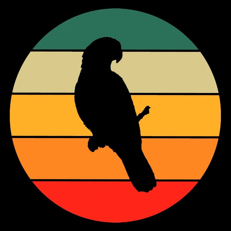 Bird Lovers Pet Gift Retro Parrot