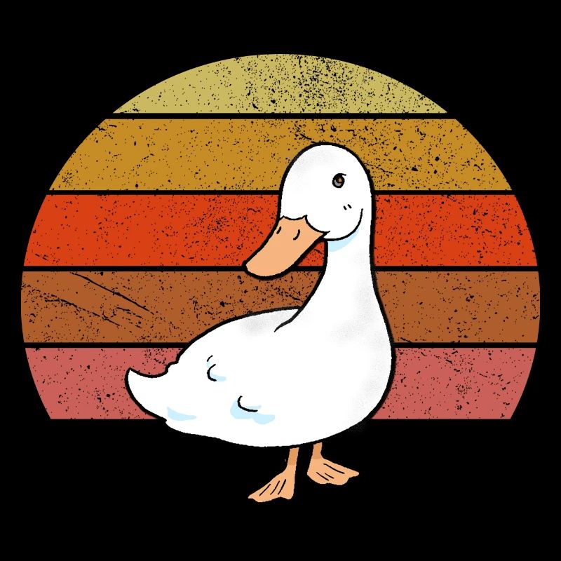 Vintage Gans Sunset Retro Gans