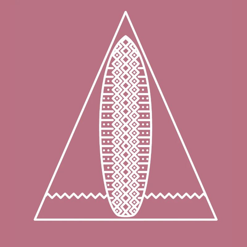 Surf Triangle (monochrome blanc)