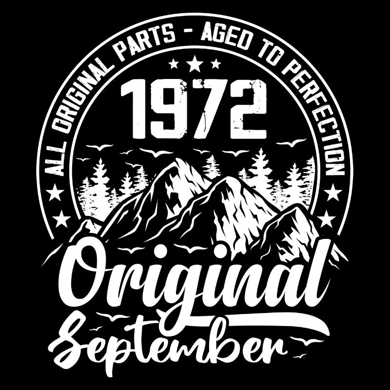 September 1972 Original:52 Years Anniversary Gift