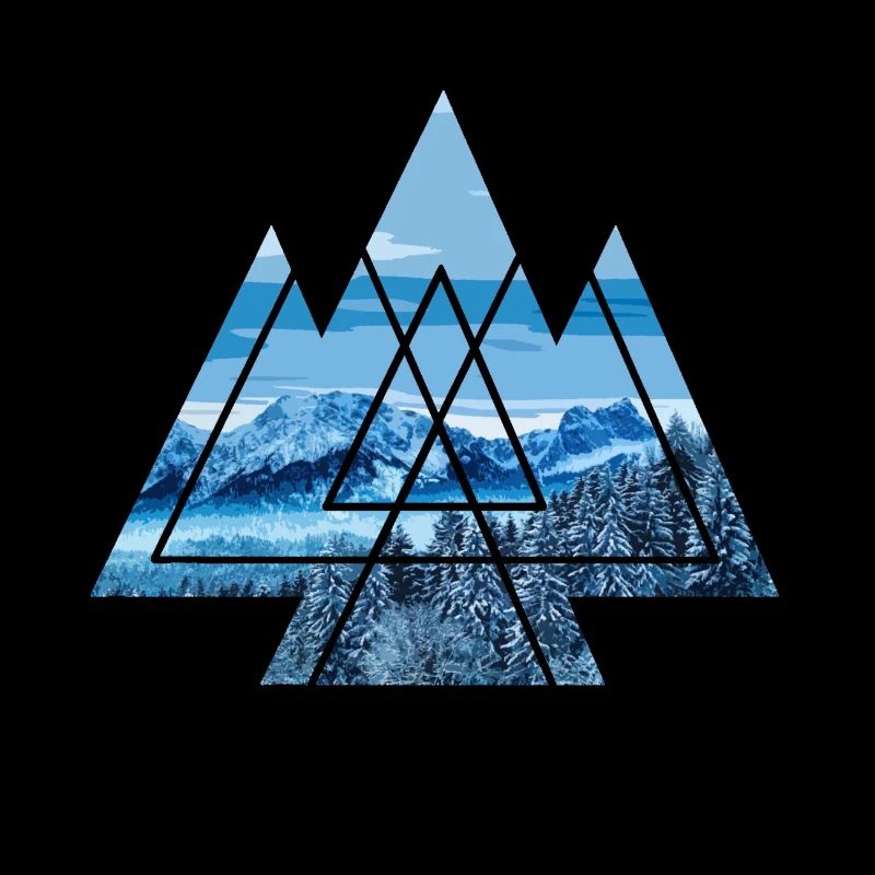 geometry icy worlds triangle nature