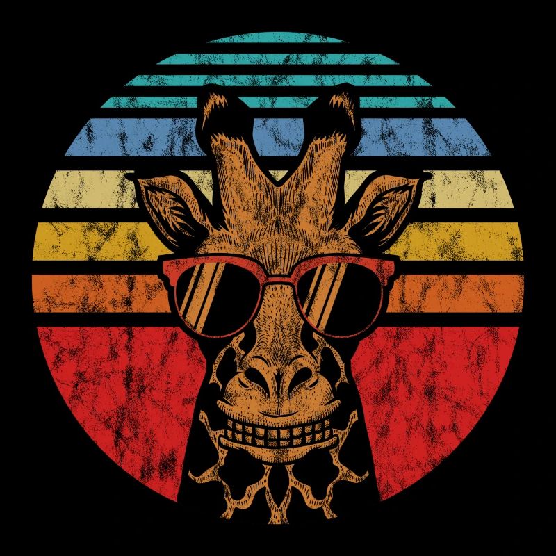 Giraffe Tier cool Sonnenbrille