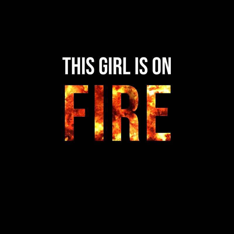 FILLE SUR FEU