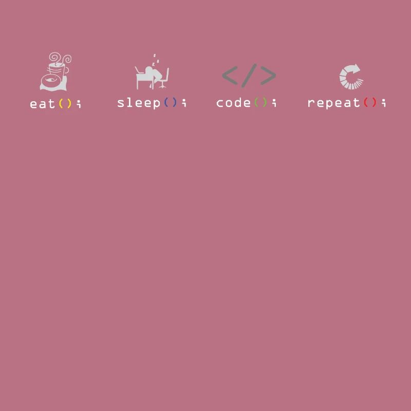 Programmeur code logiciel Eat Sleep Coder