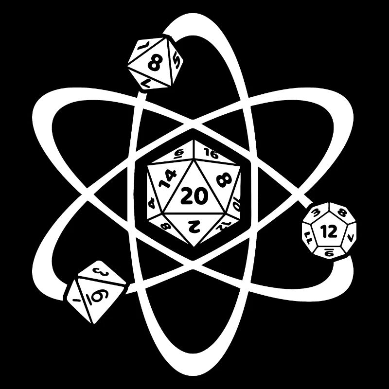 RPG Dice Atom Gamer Gaming RPG