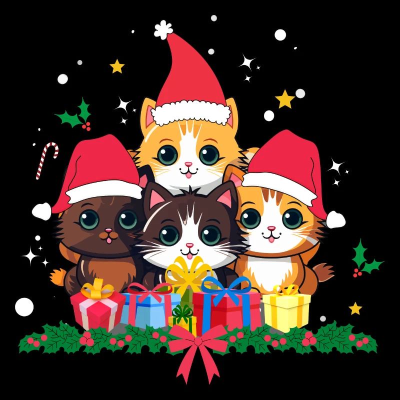 Drôles de chats de Noël