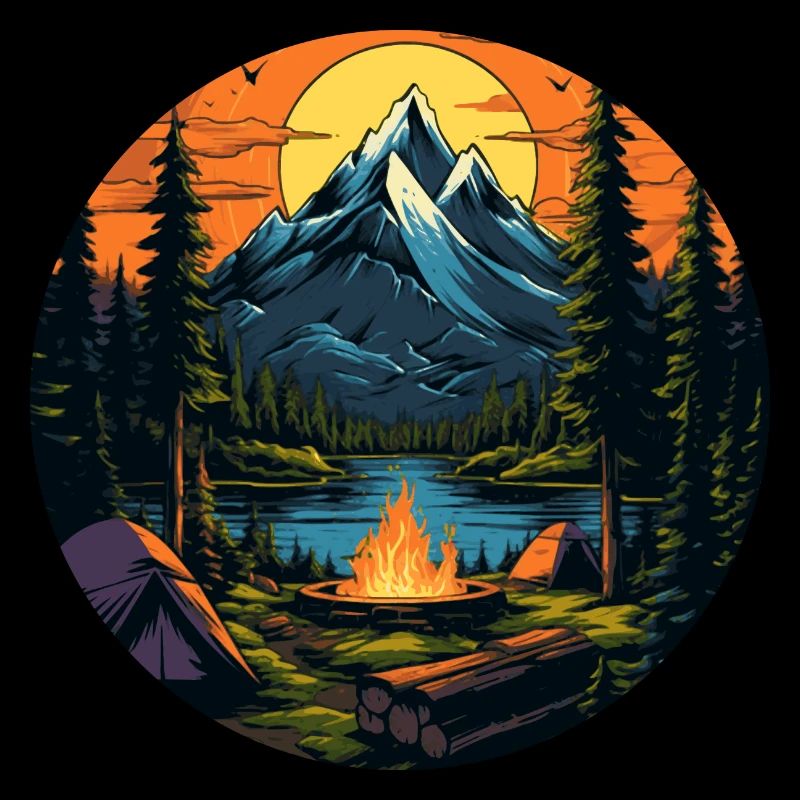 Aventure de trekking dans la nature de la forêt