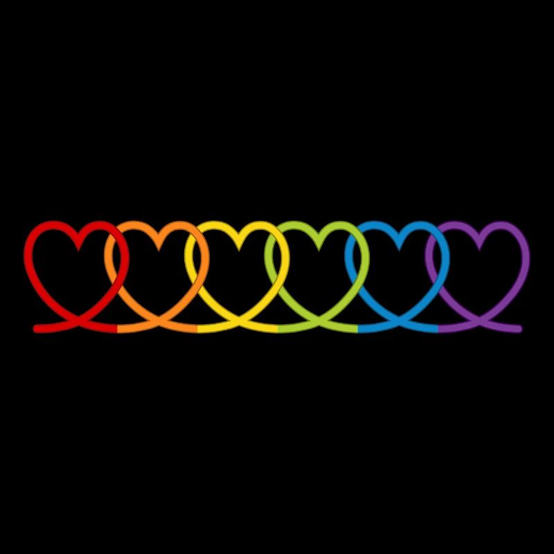 Regenbogen Herzen
