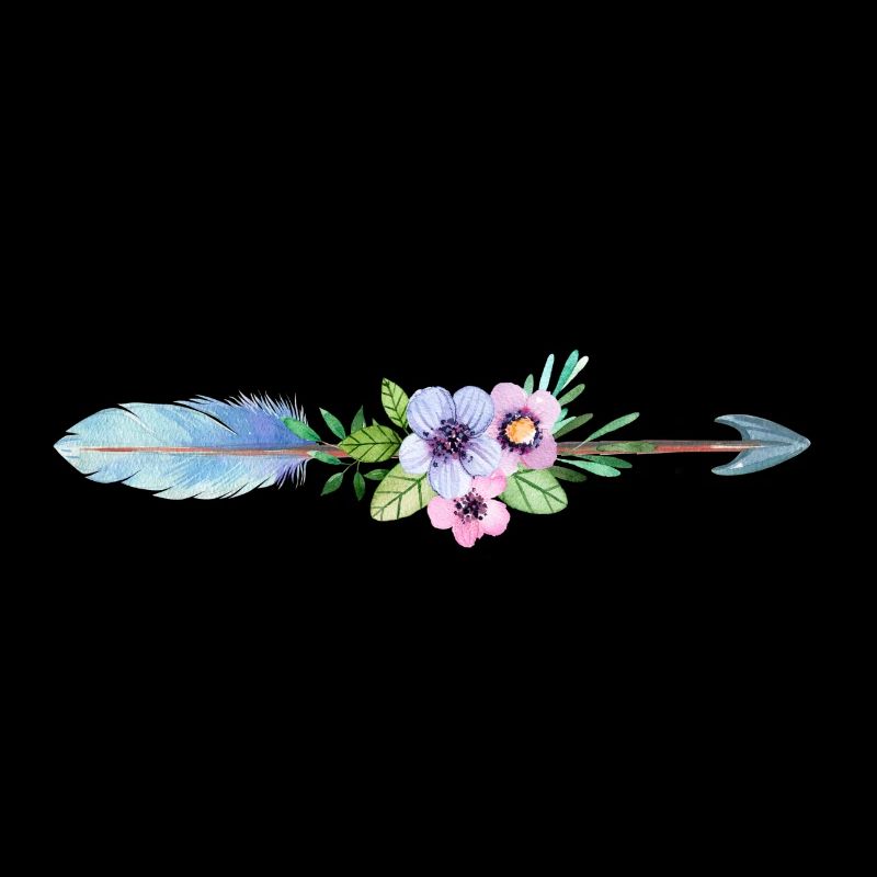 Flèche de fleurs de printemps