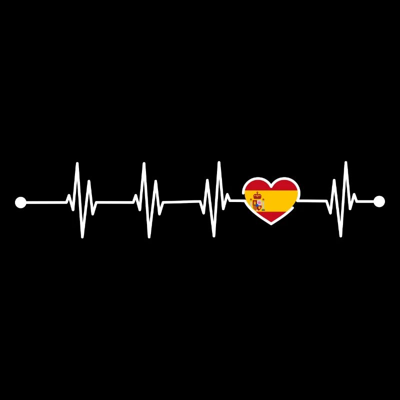 Spain Heartbeat Flag
