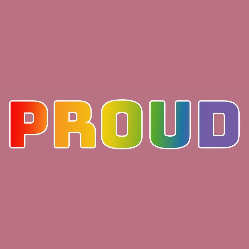 Rainbow proud white