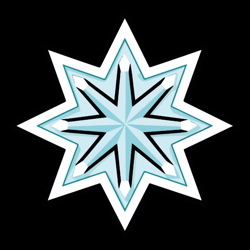Icône de flocon de neige d’hiver