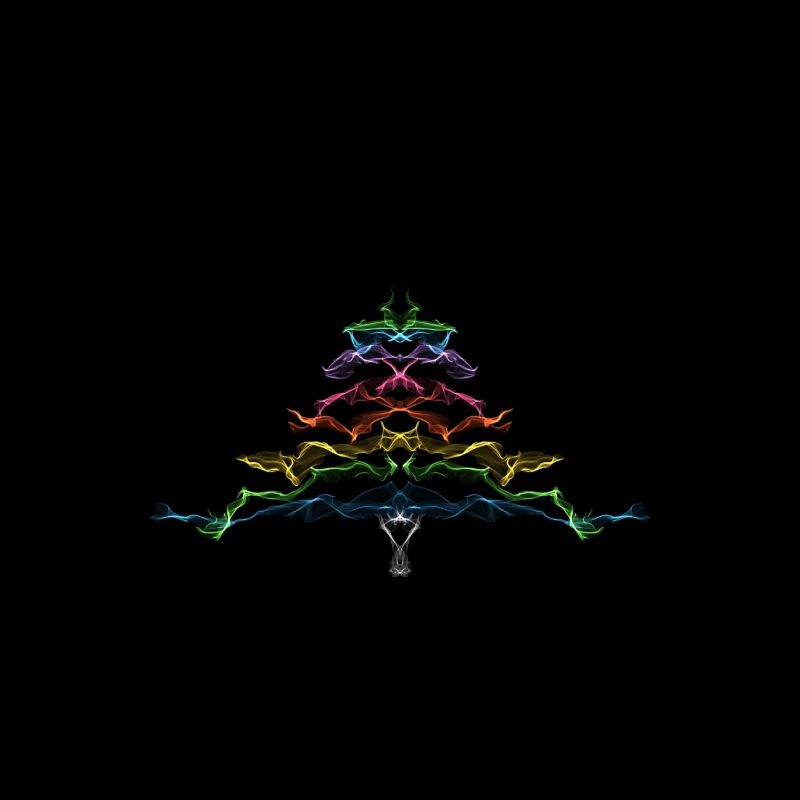 Weihnachtsbaum Regenbogen / Weihnachtsbaum Regenbogen