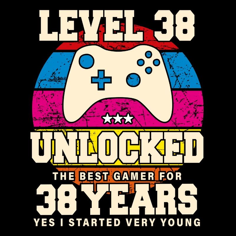 Original 1986 38 ans Niveau 38 Débloquer