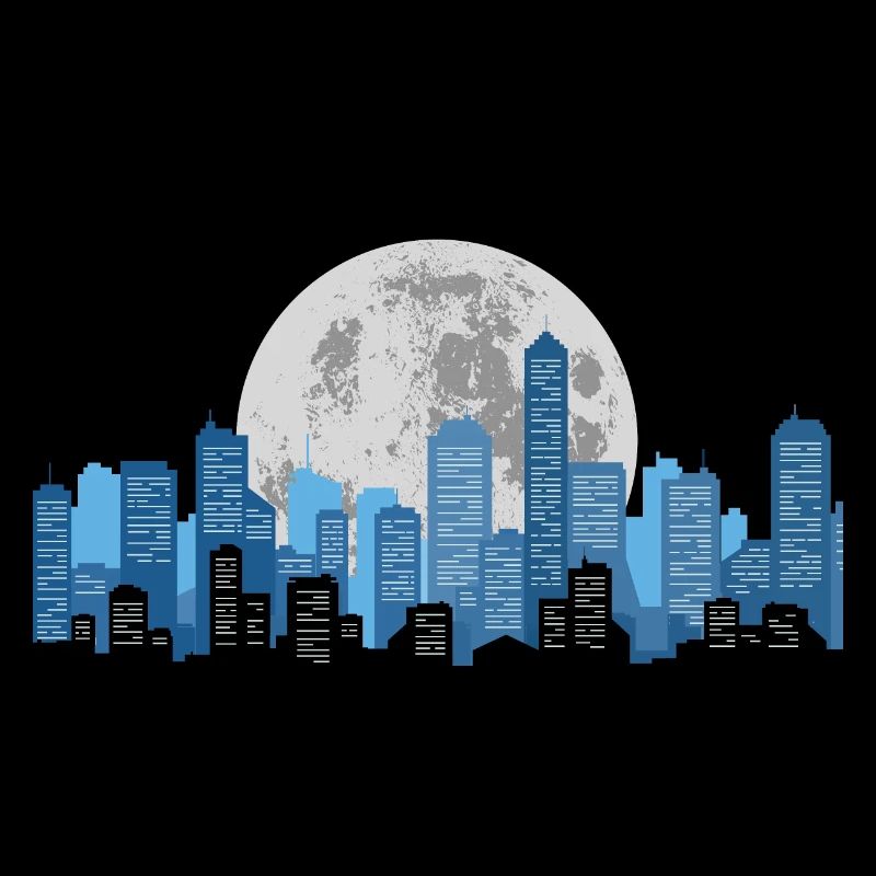 Moon Light Cityscape