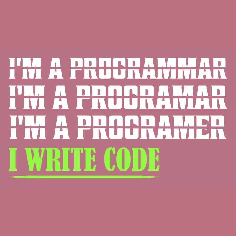 Je suis un programmar ........ J’écris du code logiciel de codage