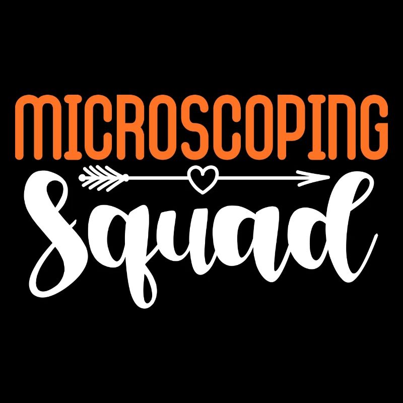 Escouade de microscopiation Conception pour un passionné de science