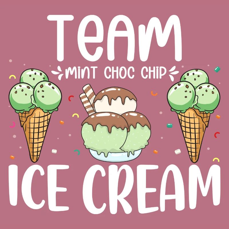 Team Mint Choc Crème glacée Cornet Crème glacée Crème glacée