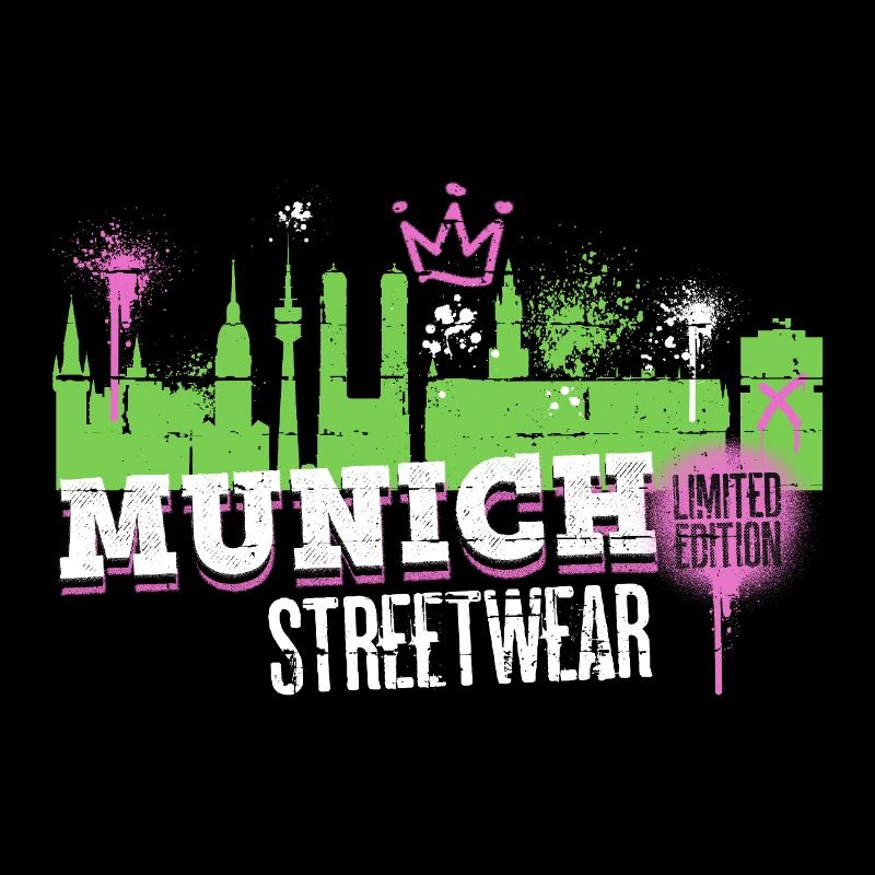 Munich Munich Skyline City Germany Graffiti