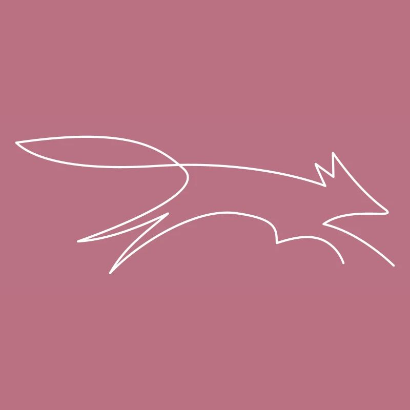 Fox / drawn with a line