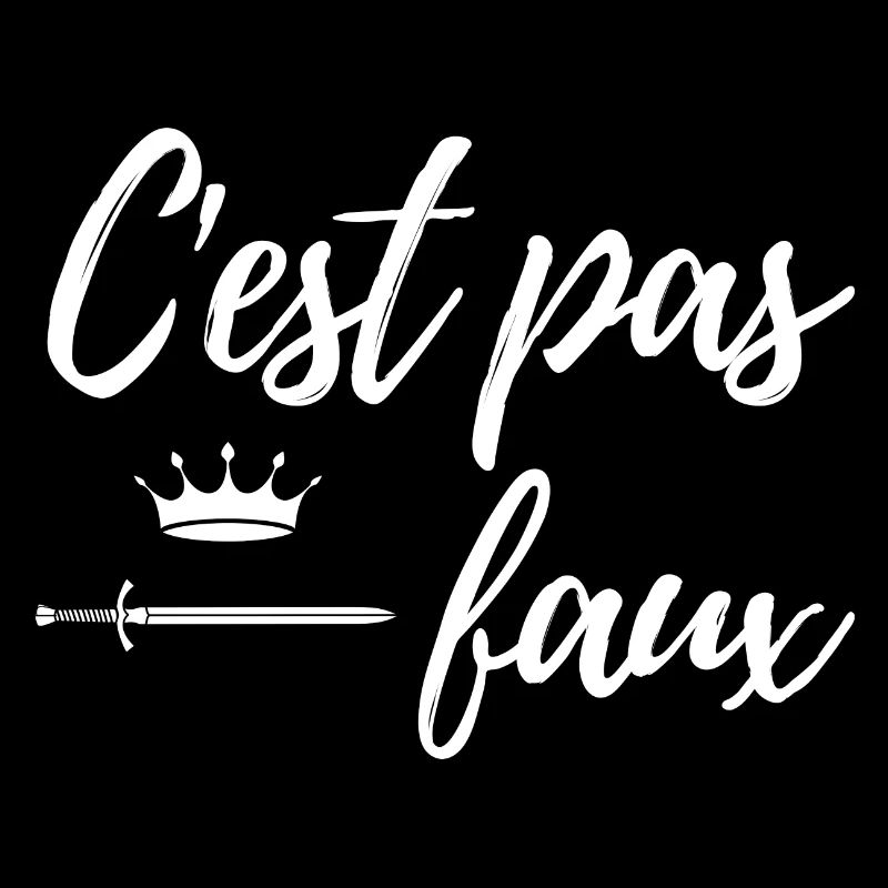 C est pas faux - Camelot épée et couronne