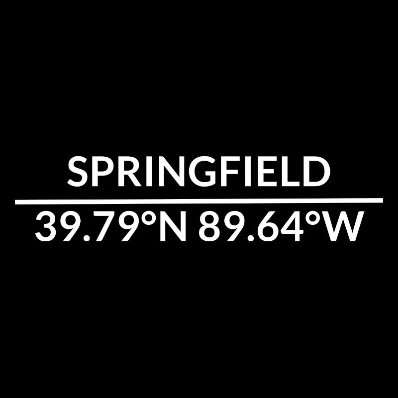 Springfield, Illinois, United States Coordinates