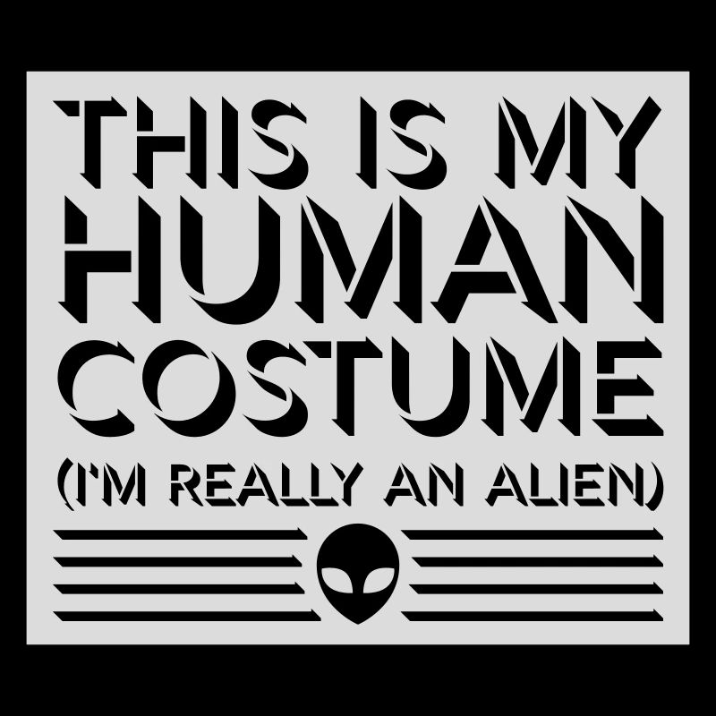 human costume alien Zitat