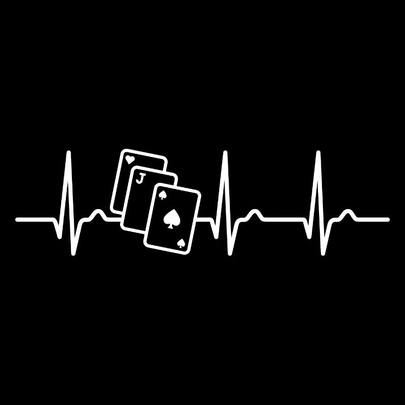 Courbe ECG - Courbe du cœur - Black Jack