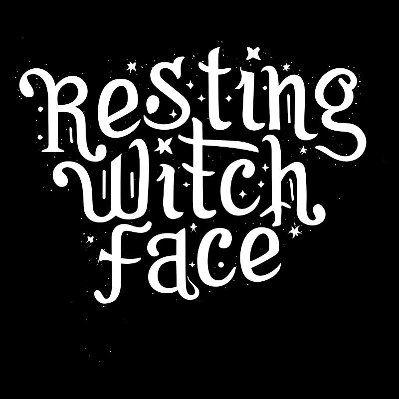 Visage de sorcière au repos