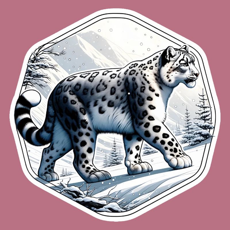 Léopard des neiges Léopard blanc Léopard