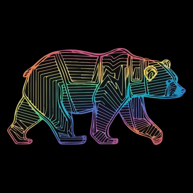 Bear Abstract Art