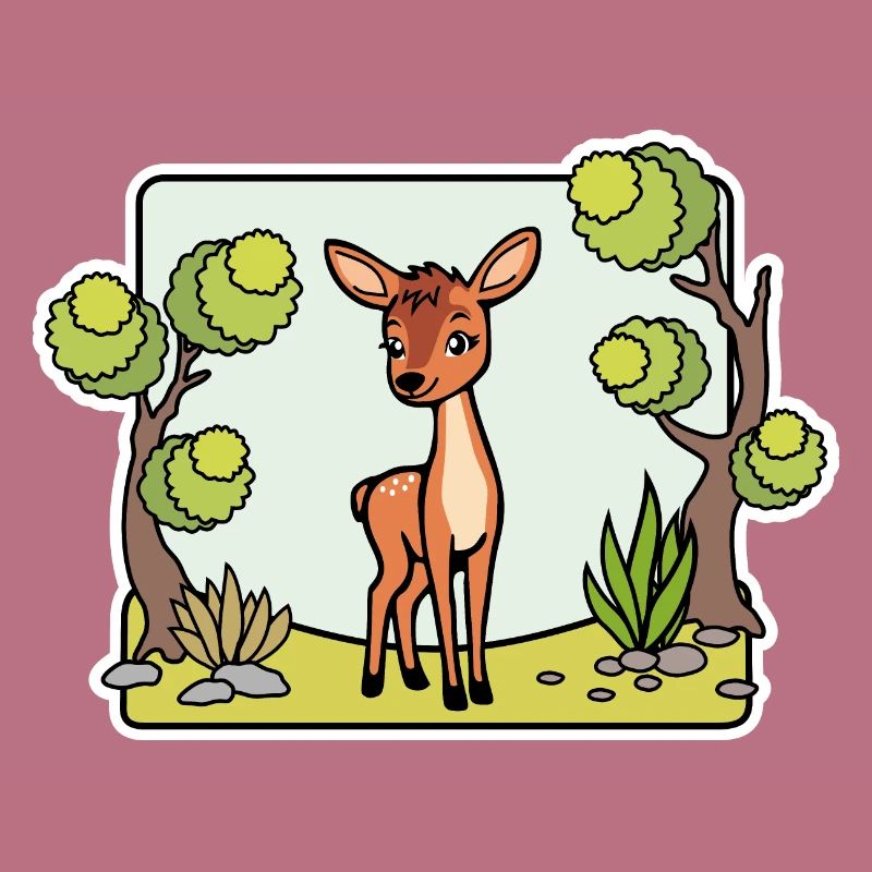 So ein niedliches Reh! Oder ist das ein Hirsch?