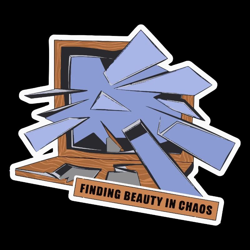 MIRROR FINDING BEAUTY IN CHAOS